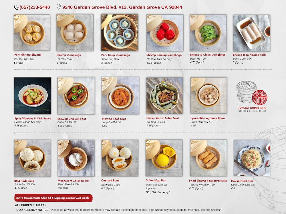 Crystal Dumplings Menu image 3